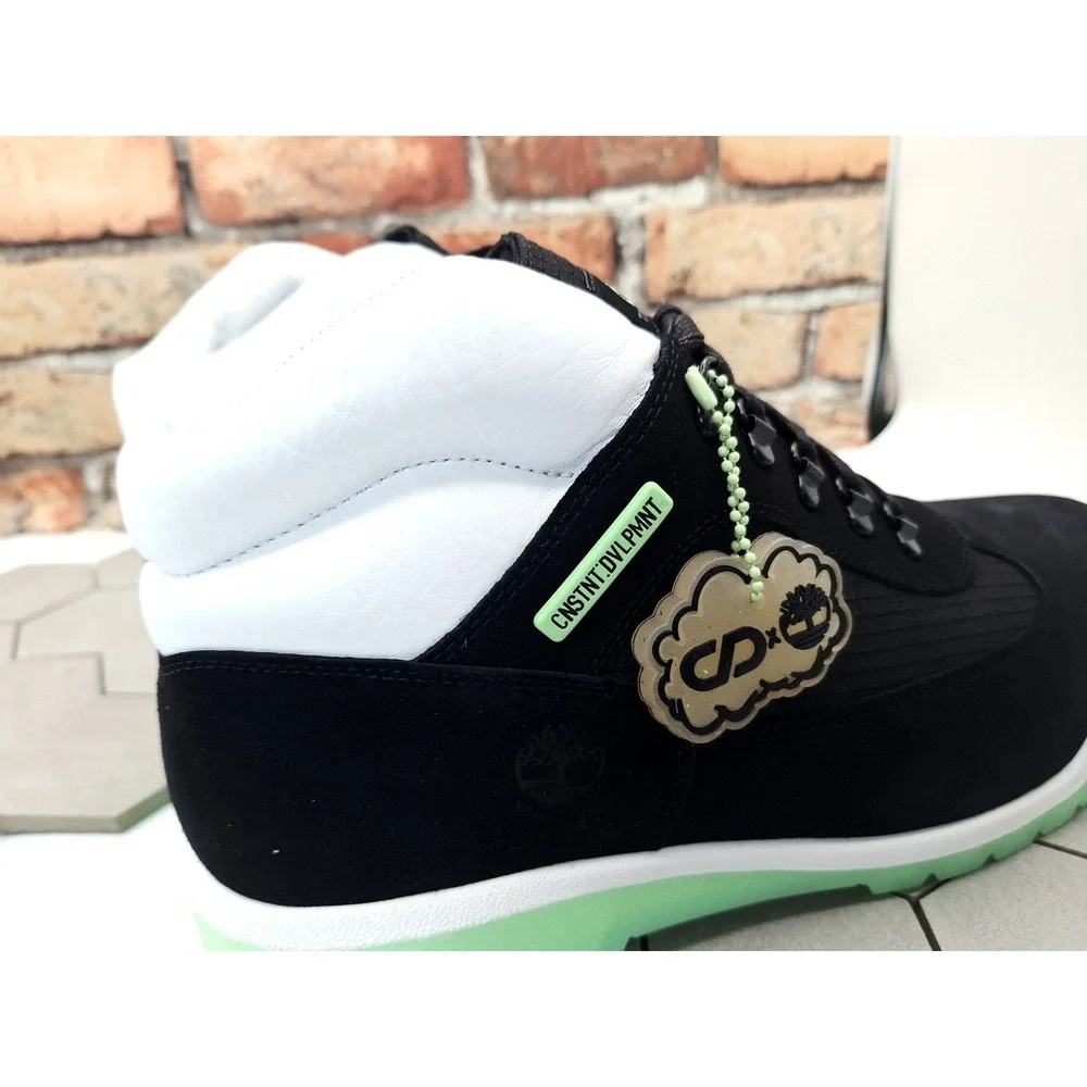 Timberland x CNSTNT DVLPMNT Size 13 Waterproof Field Boot Black Glow In The Dark - Picture 7 of 13